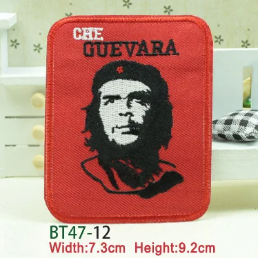 Заплатки для одежды с красным язычком Панк Che Guevara вышитые аппликации аксессуары