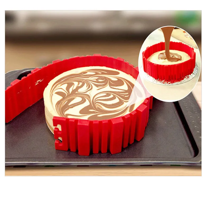 4 шт./компл. силиконовые формы для выпечки Magic Snake Форма пирога DIY прямоугольные