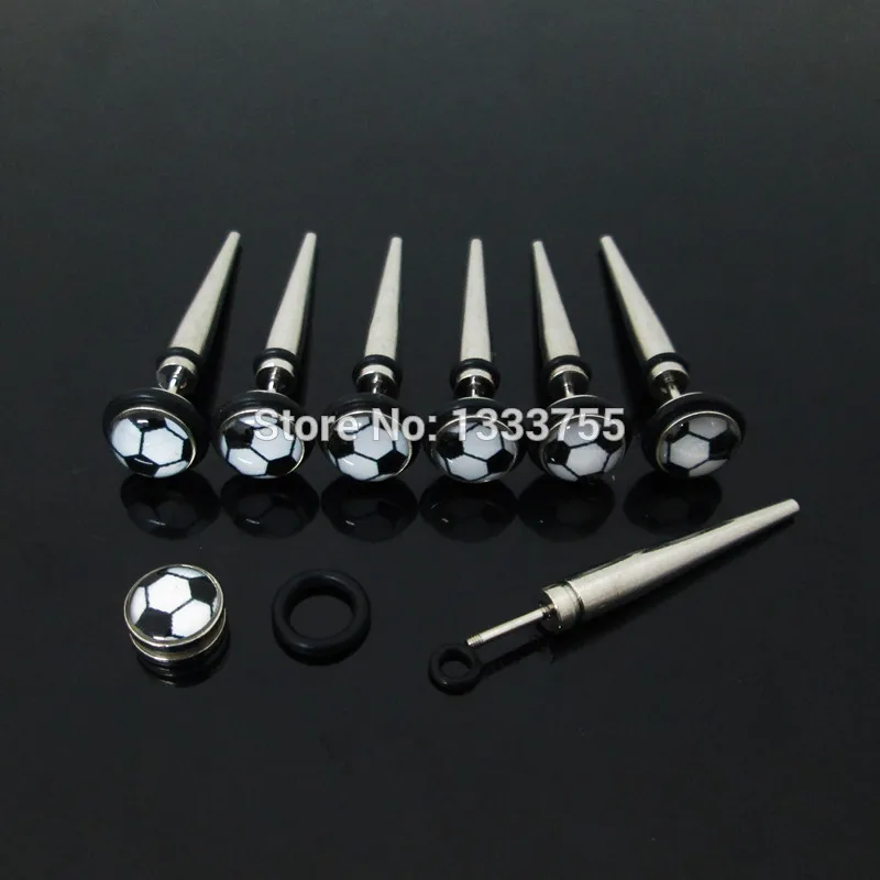 Бесплатная доставка пирсинг украшения для тела 1 пара 8 мм Иллюзия обманка из