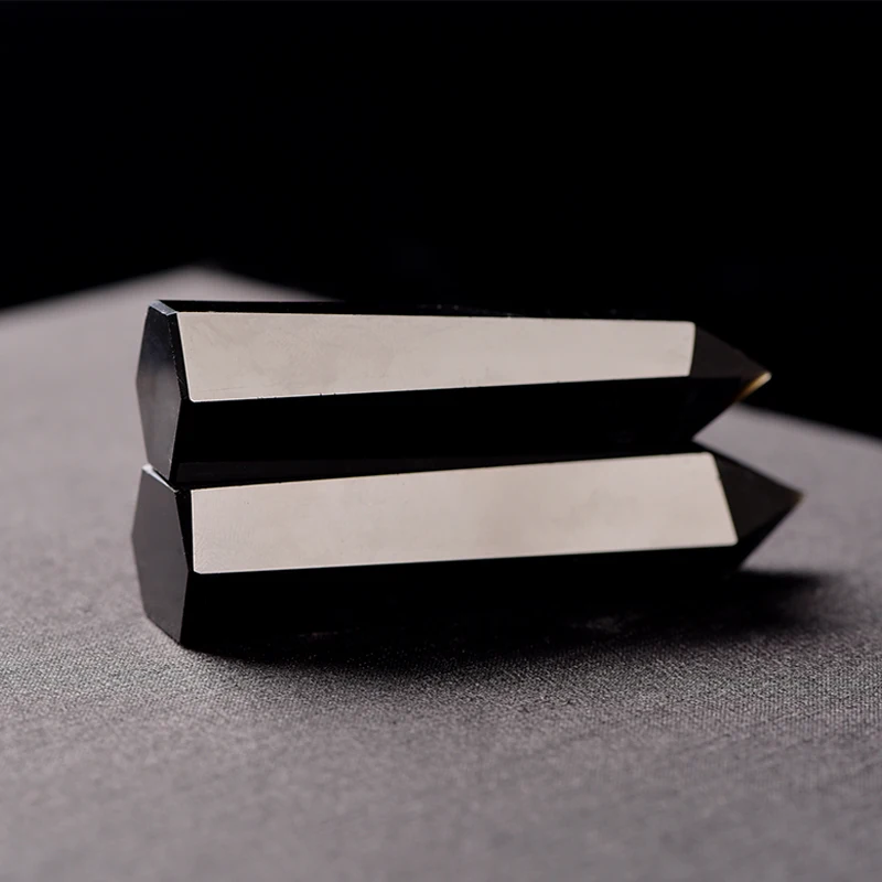 Crystal Pillar Stone 1 Pc Black Natural Small Column High Quality Beautiful Runyangshi ZH09 | Дом и сад