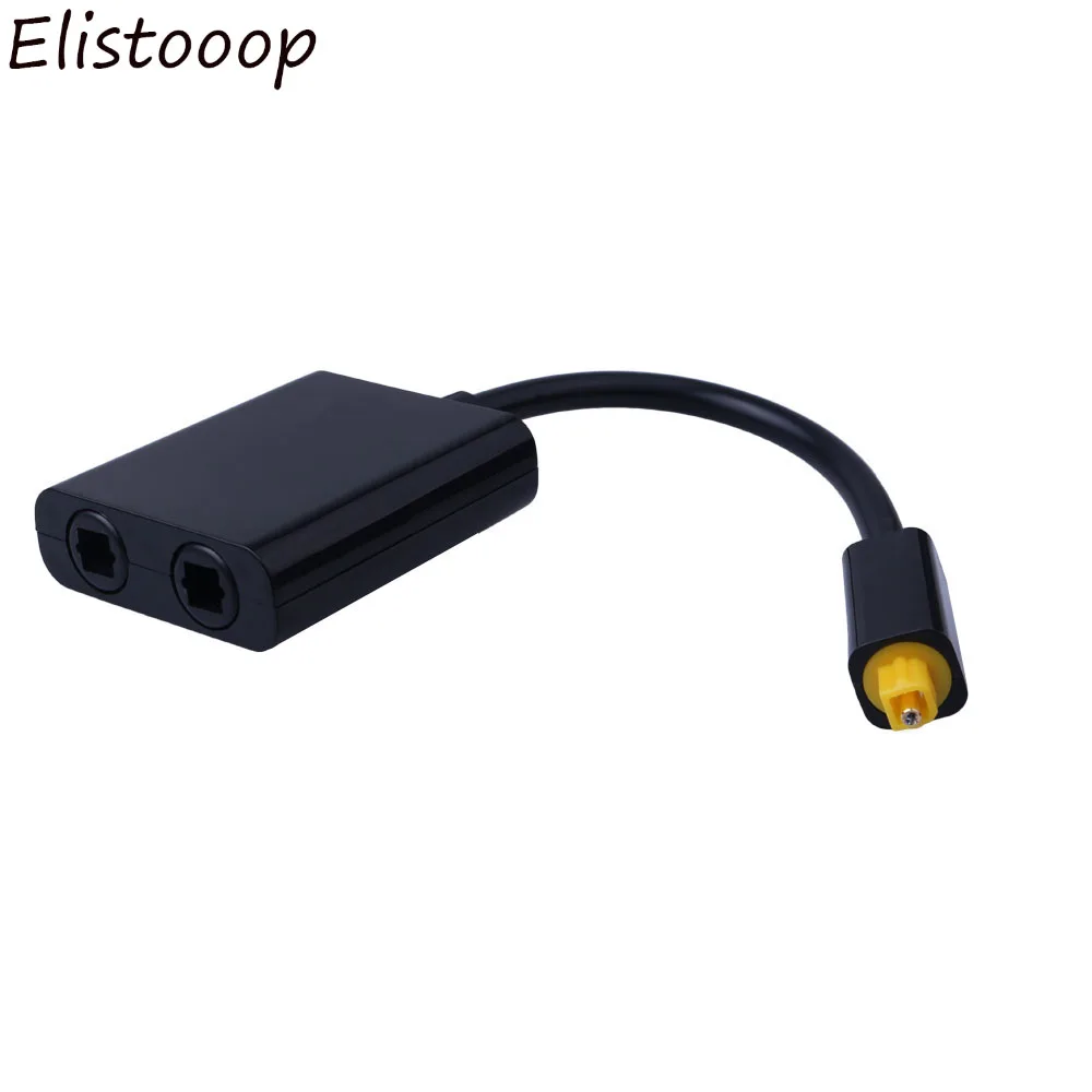 Elitooop цифровой SPDIF оптический аудио сплиттер 2 Way разделитель toslink адаптер 1 вход