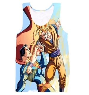 8 Новейший аниме Dragon Ball Z Super Saiyan безрукавки Goku/Vegeta/Majin Buu/Brolly печать безрукавки мужчины женщины-хипстеры 3D Повседневный жилет - Цвет: 8