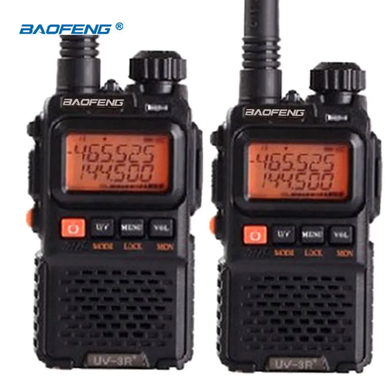 Беспроводной портативный двухдиапазонный радиоприемник BaoFeng Pofung UV 3R plus 2 шт.|radio