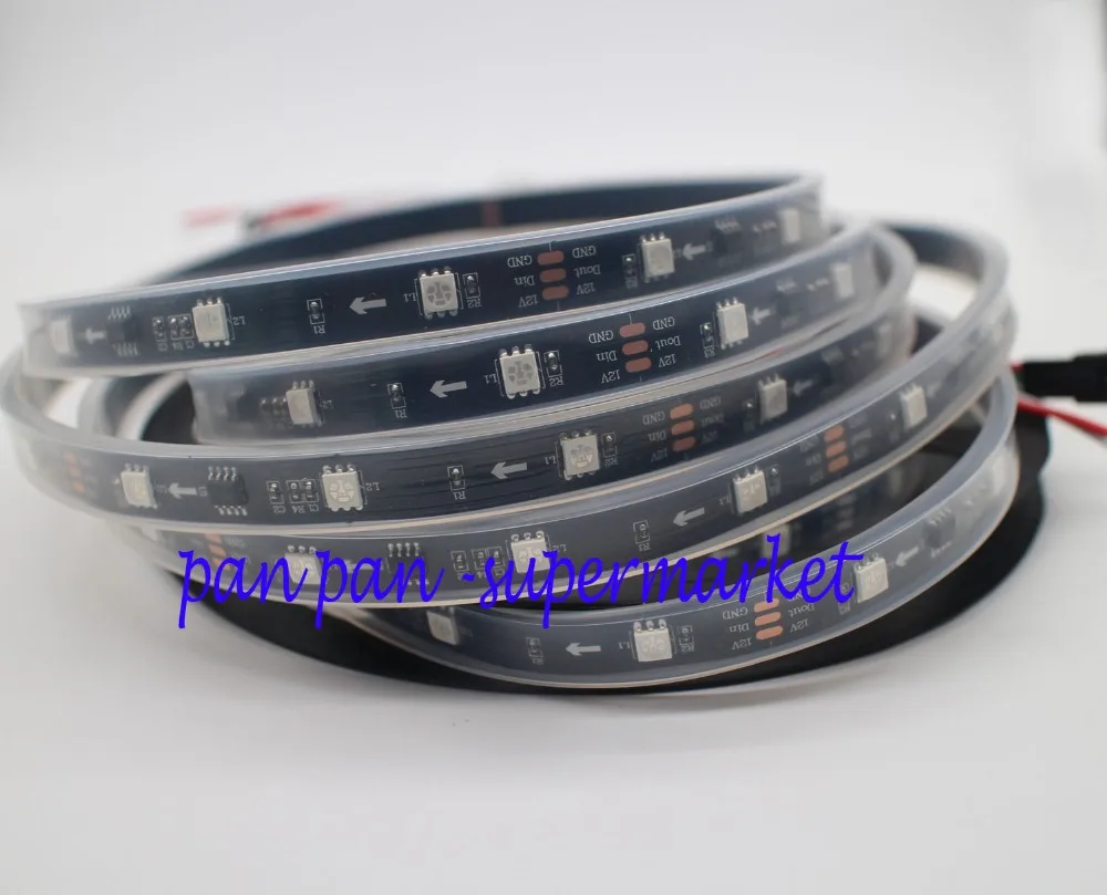 Пиксельная Светодиодная лента WS2811 5 м 12 В модифицируемая RGB 30 светодиодов/м 1