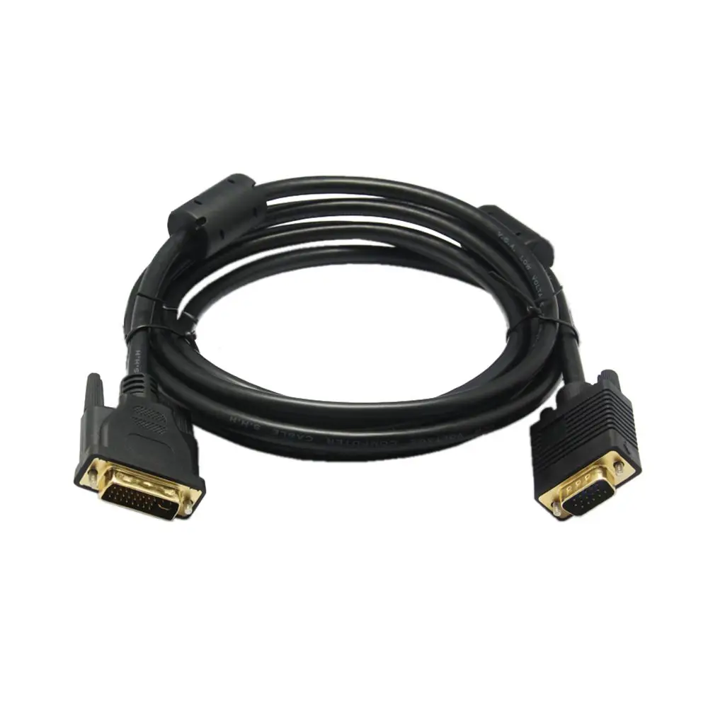 High quality DVI 24+5 (DVI-I) male to VGA Display Monitor Cable dvi vga cable 0.3m/1.5m | Электроника