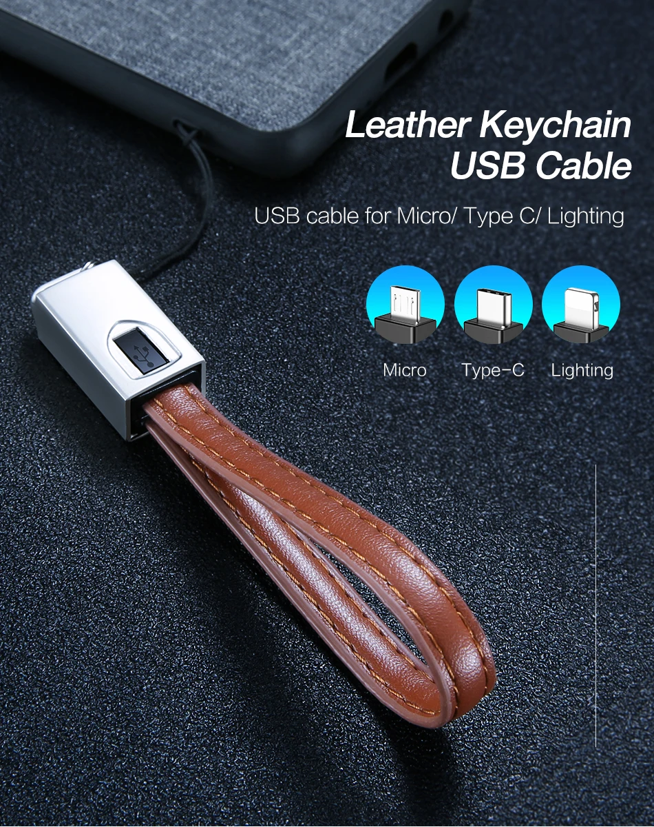 USB Micro 2.4A Быстрая зарядка для huawei Mate20 брелок Портативный микро USB кабель передача USB зарядный кабель для IPhone X XS Max