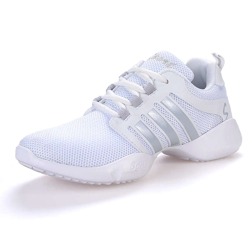 Dance Jazz shoes for Girls sports soft outsole breathable women Aerobics modern dance Shoes Sneakers dancer big size 41 | Спорт и
