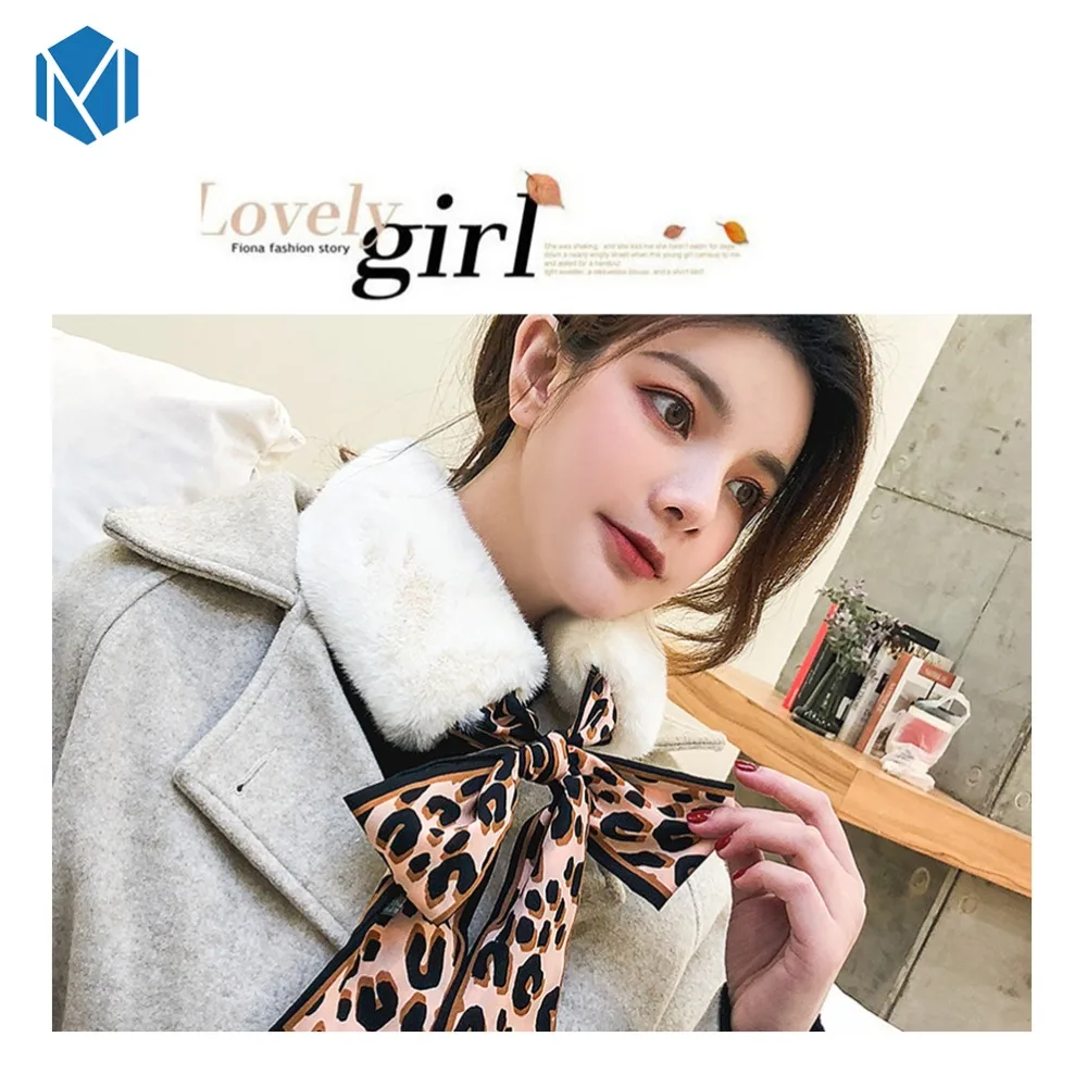 M MISM/Модный женский галстук бабочка из кроличьего меха милый пушистый съемный