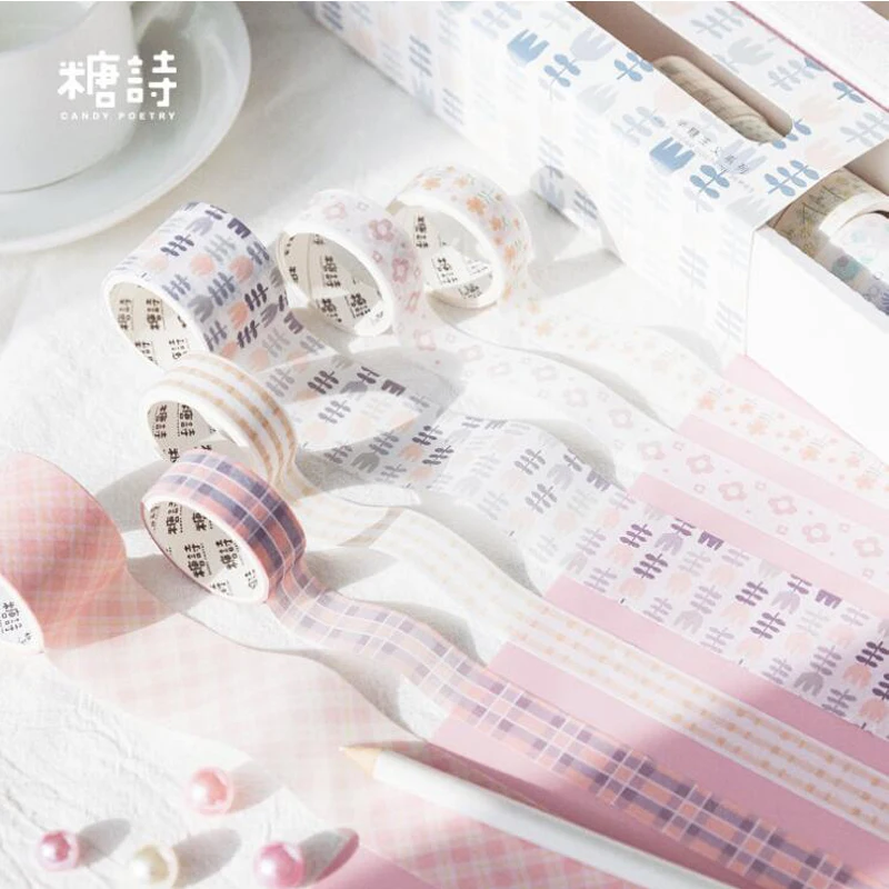 10 шт./лот серия Semi Sugar васи лента бумага DIY декоративная клейкая Канцтовары Kawaii
