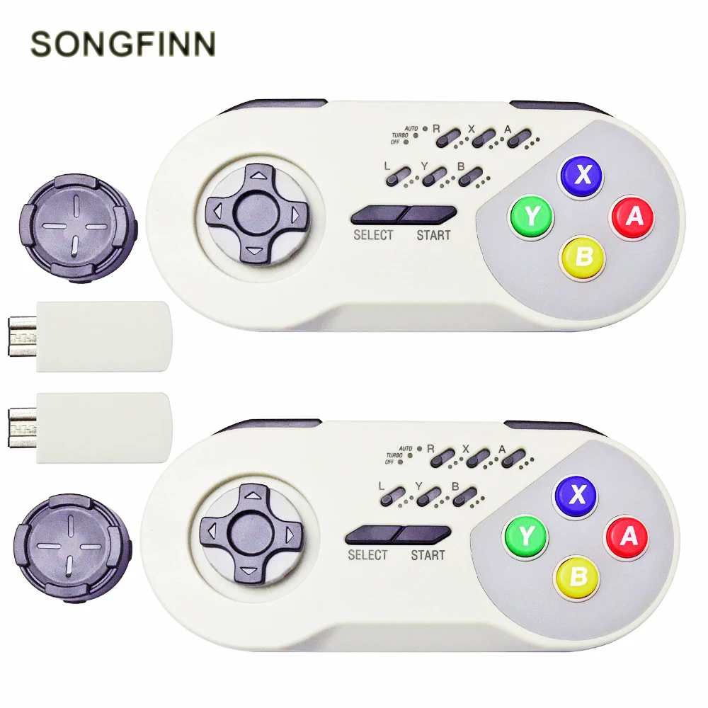 Беспроводной турбоконтроллер SONGFINN джойстик геймпад посылка кой для SNES Mini Classic