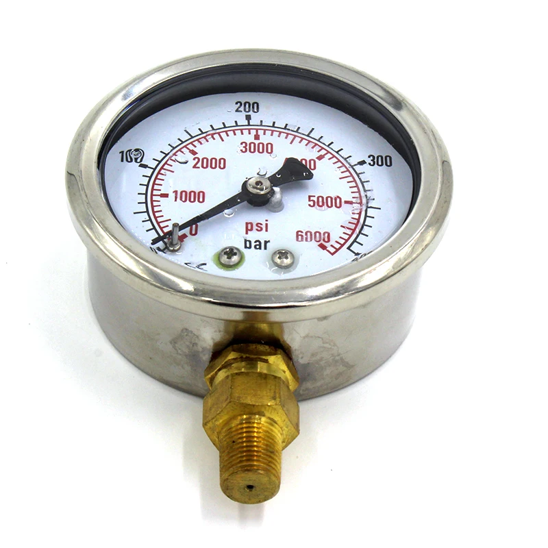 Qupb 63 мм Пейнтбол масляные большой стрелочный индикатор 400bar 6000psi Дайвинг Давление