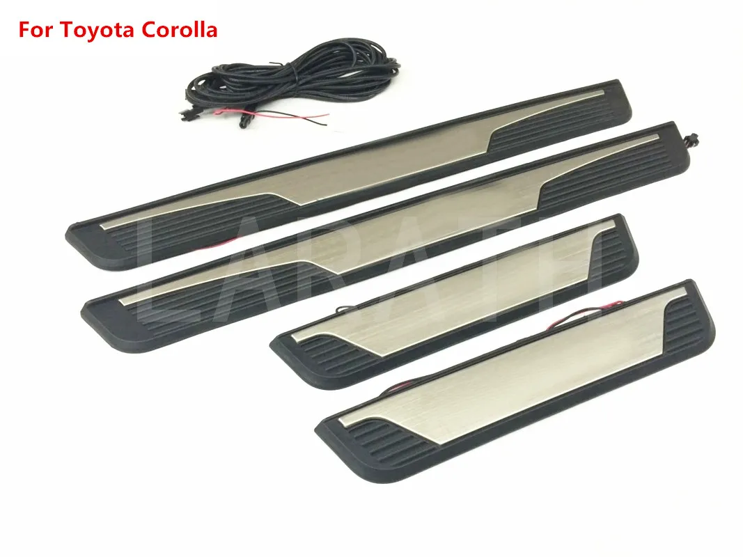 Для Toyota Corolla 2014 2015 2016 2017 Автомобильные светодиодные пороги автомобильные