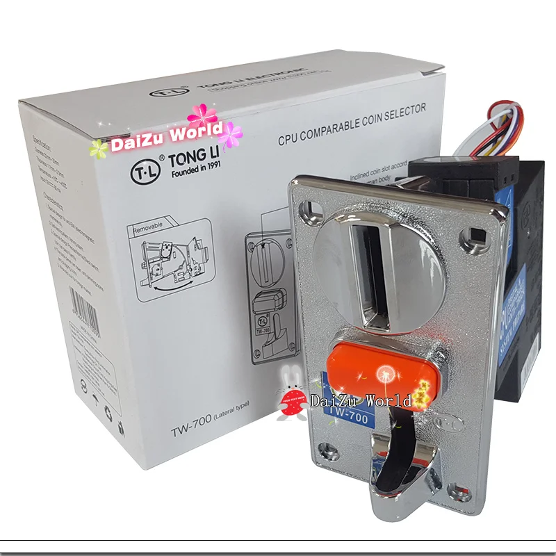 Расширенный сопоставимый цинковый сплав передний вход один Монетный селектор