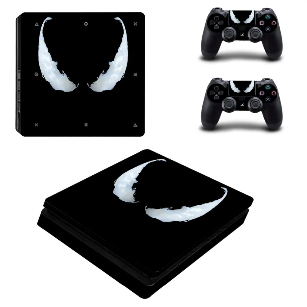 Игровая станция 4 кожа PS4 Slim sticker s Наклейка Веном skins adesivo Виниловая Обложка дизайн