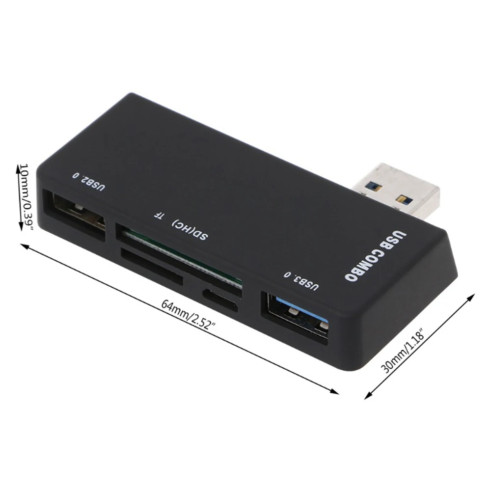 Новый мульти концентратор адаптер к USB 3 0 + 2 SD TF кард ридер Micro зарядный порт