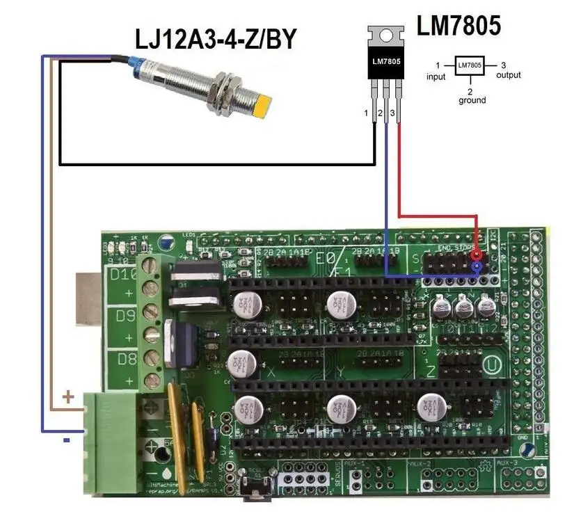 LJ12A3 4 Z/с датчиком приближения 10 30 В постоянного тока PNP 3 провода 300мА мм