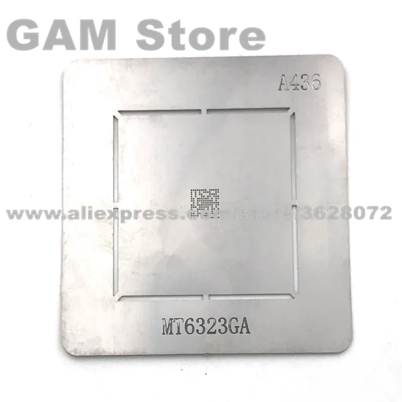 

MT6323GA BGA Stencil For Redmi Note Hongmi Power IC Reballing Pins BGA Direct Heating Template A436