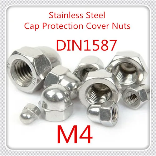 500 шт./лот высококачественные защитные колпачки из нержавеющей стали M4 с