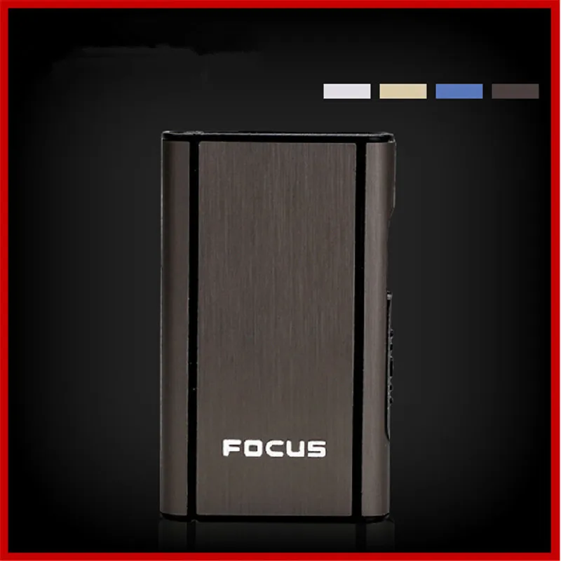 Портативный металлический матовый Футляр для сигарет водонепроницаемый