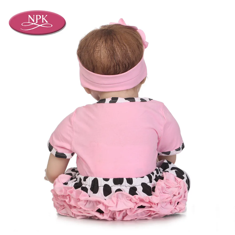 NPK 55 см кукла новорожденная силиконовая для новорожденных Bebe Reborn Menina 2018 модный