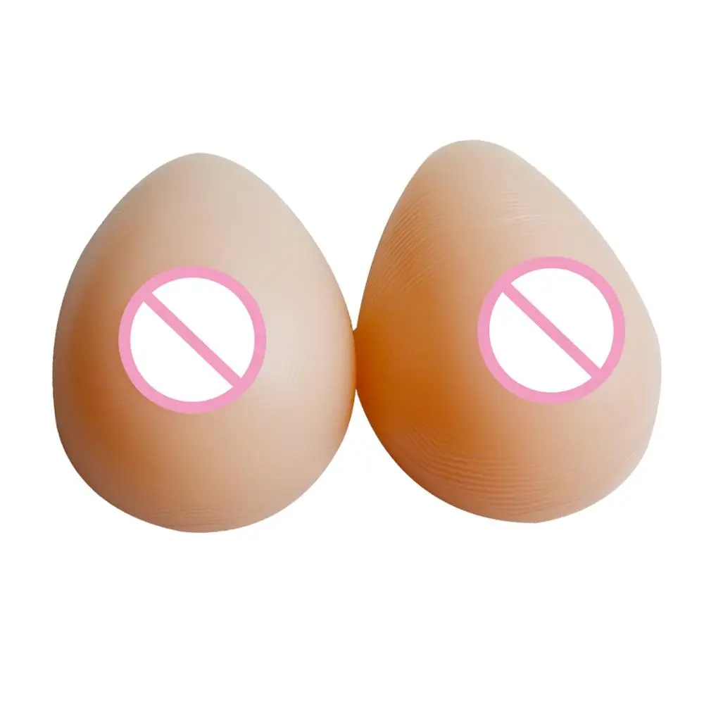 D Cup 1200g/Pair Silicone Breast Forms Artificial Fake False Mastectomy Boob Enhancer Water Drop Forms