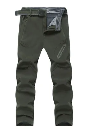 army green Мужские зимние теплые брюки карго размера плюс большие 4XL 5XL 6XL 7XL 8xl 9XL тепловые флисовые Мужские штаны военного образца армейские зеленые длинные брюки - Цвет: army green