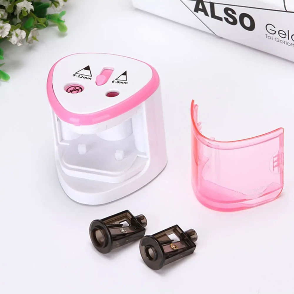 Automatic Two-hole Electric Pencil Sharpener Home Office School Supplies e20 | Канцтовары для офиса и дома