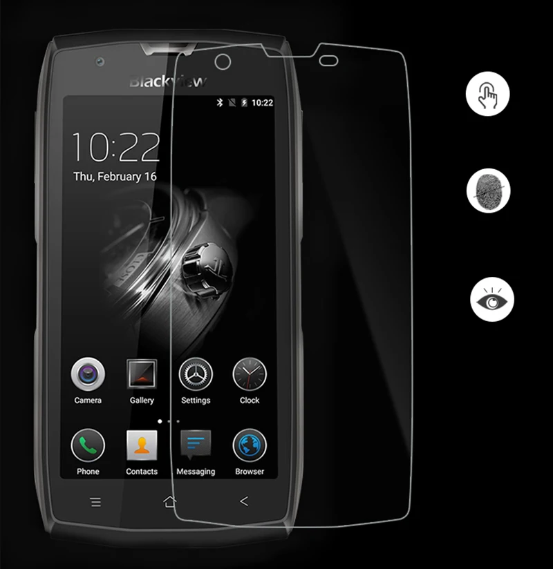 Закаленное стекло для защиты экрана 2 шт. Защитная пленка Blackview BV7000