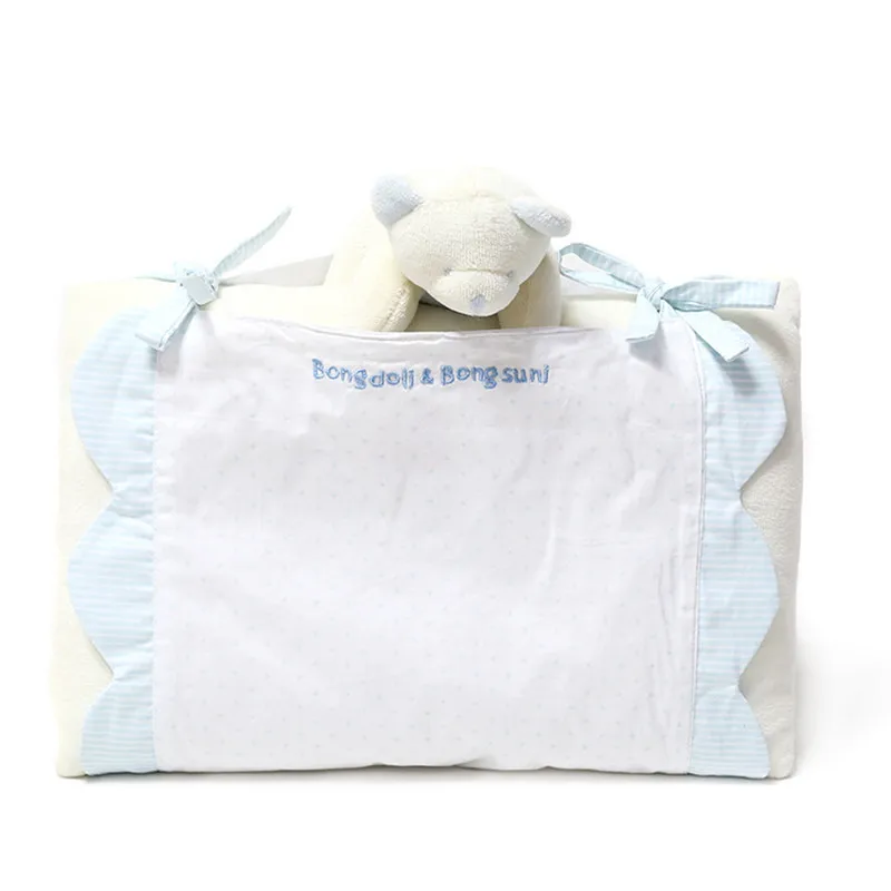 

2019 New Selling Bear Cartoon 30cm*20cm Cotton Support Kids Shaping Pillowigh To Prevent The Flat Lnfant Bedding