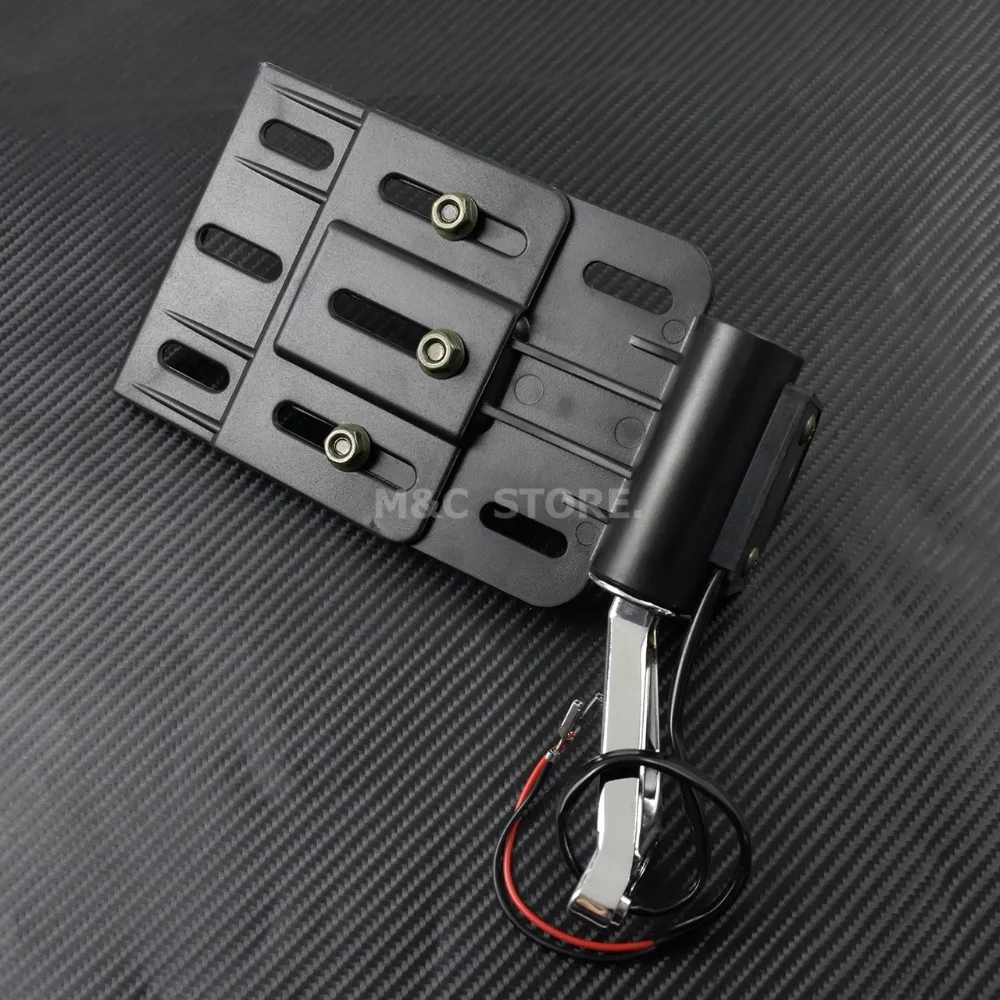 Хром Мотоцикл телескопический складной светодиодный светильник боковое