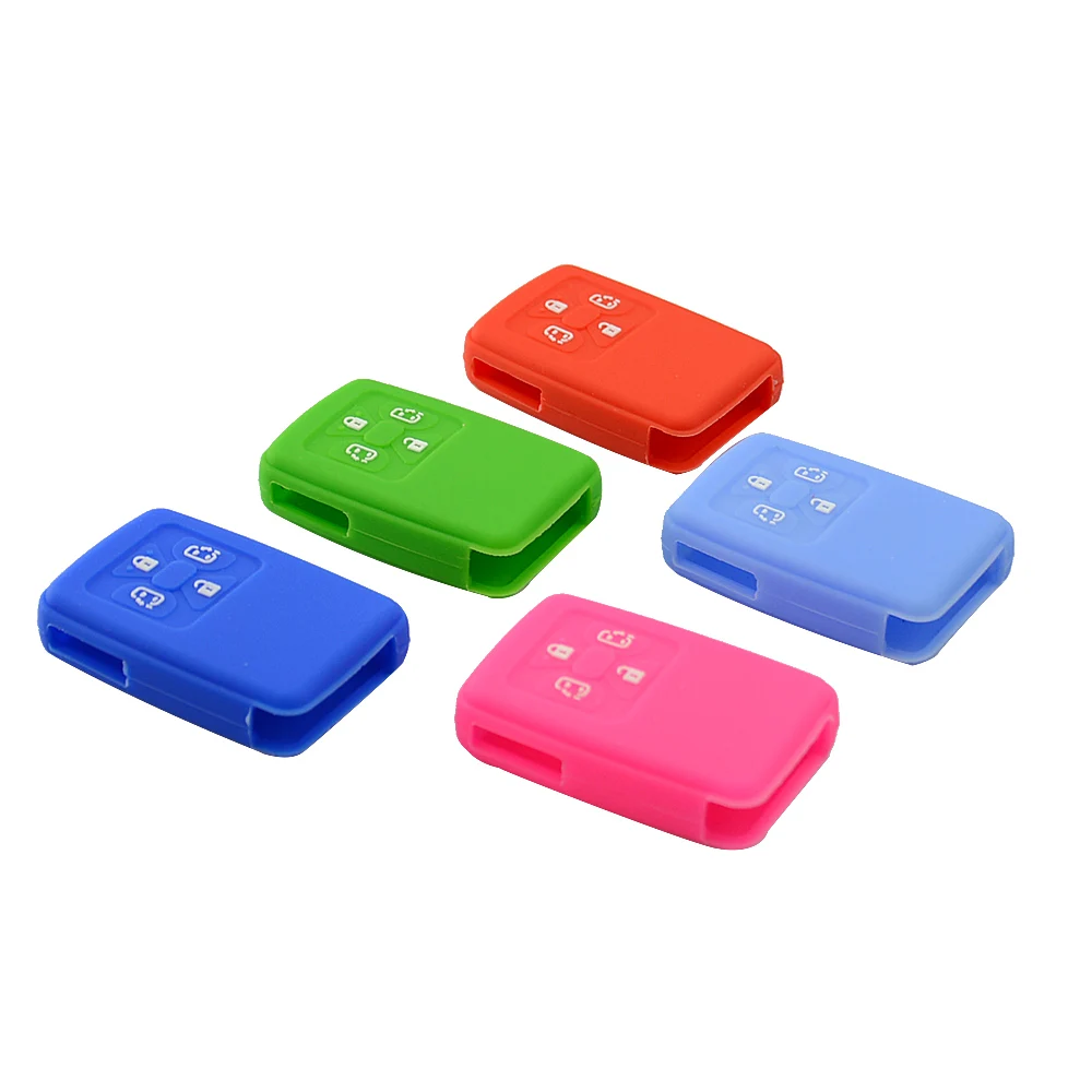 4 кнопки мягкий силиконовый резиновый чехол для автомобильного ключа протектор