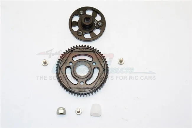 1/10 осевой SCX10 II 90046 сплав SPUR GEAR адаптер + стальная шестерня 55 T-1 комплект SSCX21555T |