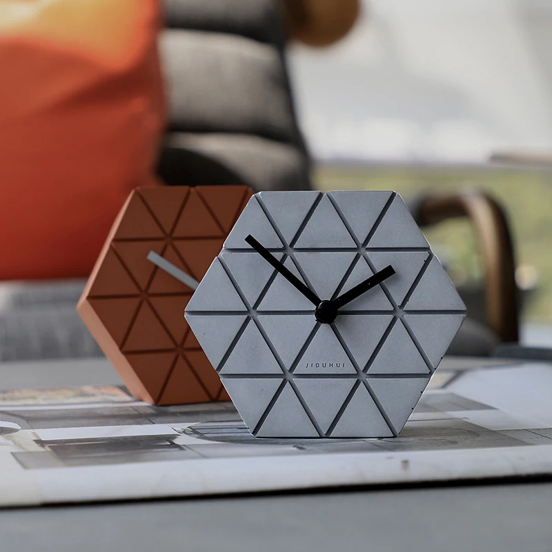 Короткие абстрактные линии настольные маленькие часы модные художественные