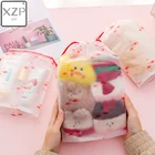 Косметичка XZP в виде животного, органайзер, женская сумка для хранения, милая косметичка, прозрачная дорожная сумка для туалетных принадлежностей, водонепроницаемая косметичка