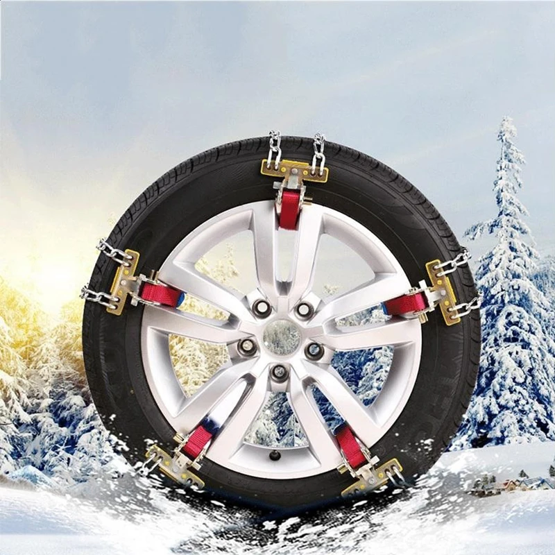 1 шт. Универсальные Металлические снежные цепи стальные износостойкие Авто