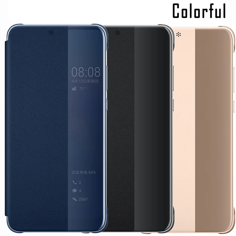 Для huawei P20 чехол официальный Smart View искусственная кожа флип чехол для huawei P20 pro Чехол для huawei p20 чехол принципиально
