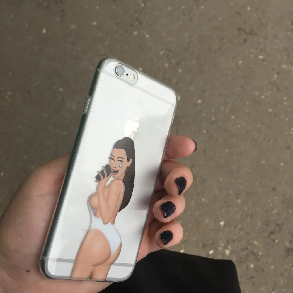 Для Apple iPhone 6 6S Plus плюс 5 SE 5S случаях Сексуальная Ким Кардашян Окрашенные