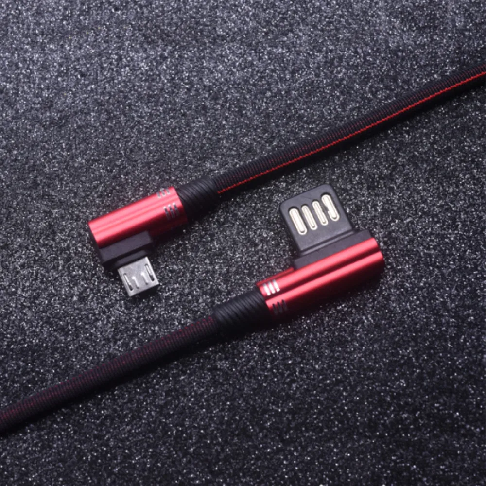 Двусторонний Реверсивный Micro USB кабель для samsung Redmi LG, локоть, шнур для зарядки телефона Android, провод для зарядки, кабель для синхронизации данных