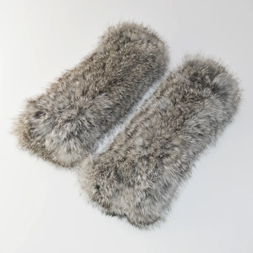 RABBIT FUR 2 Новинка Хорошие эластичные Для женщин из натурального меха кролика Рекс, перчатки, варежки без пальцев модные зимние утепленные сапоги с мехом кролика меховые варежки - Цвет: RABBIT FUR 2