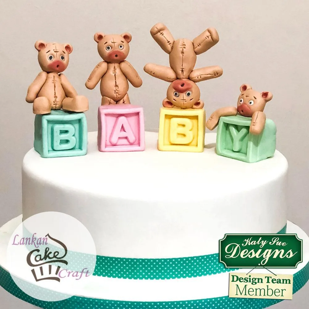 Милый медведь кондитерских Fondant (сахарная) силиконовая форма выпечка торта DIY