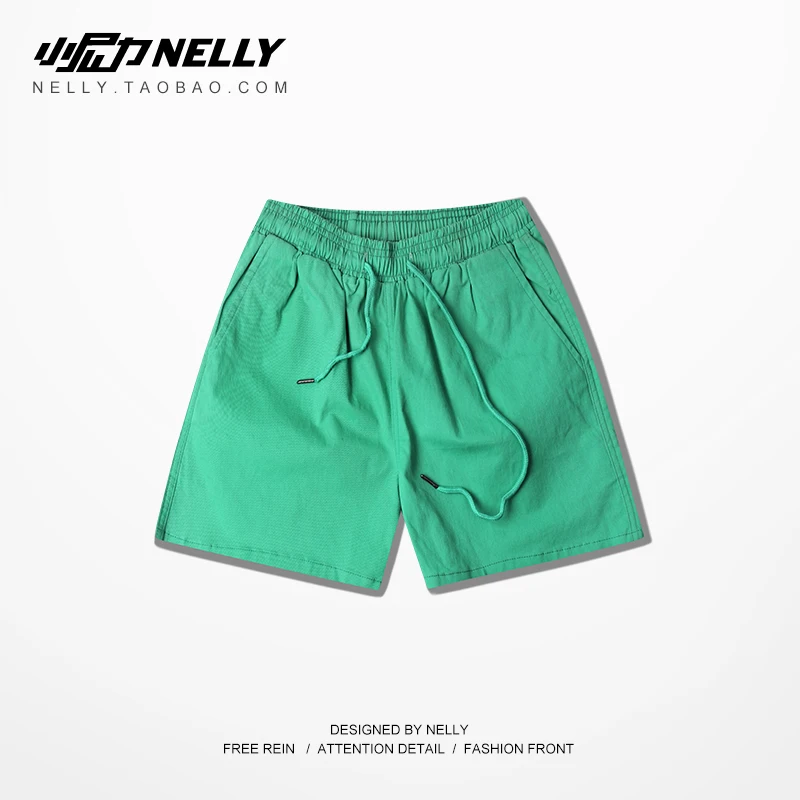 NELLY 2018 летние простые однотонные шорты в британском стиле женские повседневные
