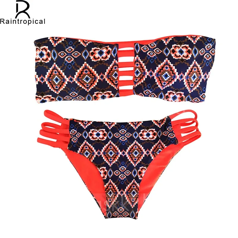 Сексуальный бандо Бикини 2019 бразильские двусторонние бикини женский купальник