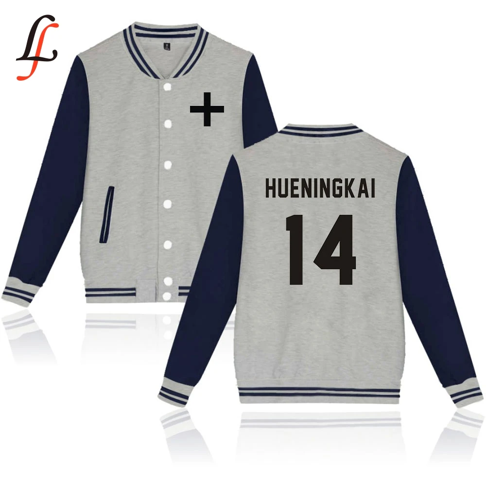 Женские/мужские TXT Harajuku толстовки зимняя повседневная бейсбольная куртка Modis Kpop