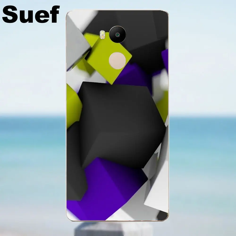 Suef синий свет абстрактный 3d ТПУ новый стиль для Xiaomi Redmi 4 3 3S Pro Mi3 Mi4 Mi4i Mi4C Mi5 Mi5S Mi Max Note