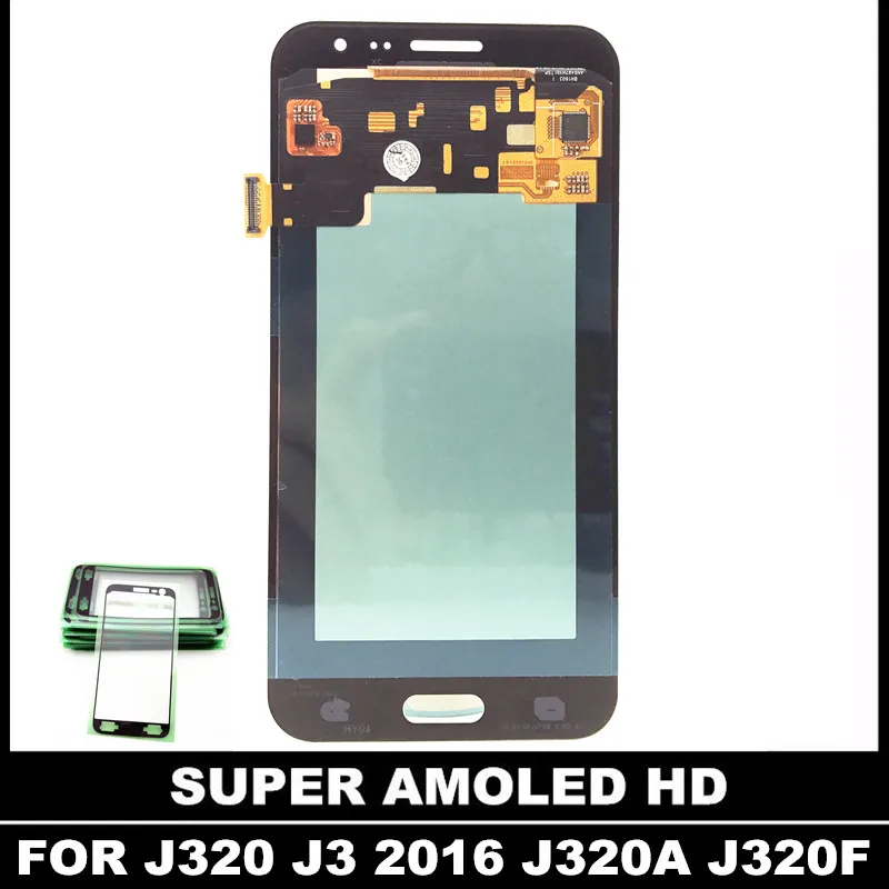 AMOLED LCDs для Samsung Galaxy J3 2016 J320 J320A J320F J320P J320FN телефон ЖК дисплей сенсорный дигитайзер