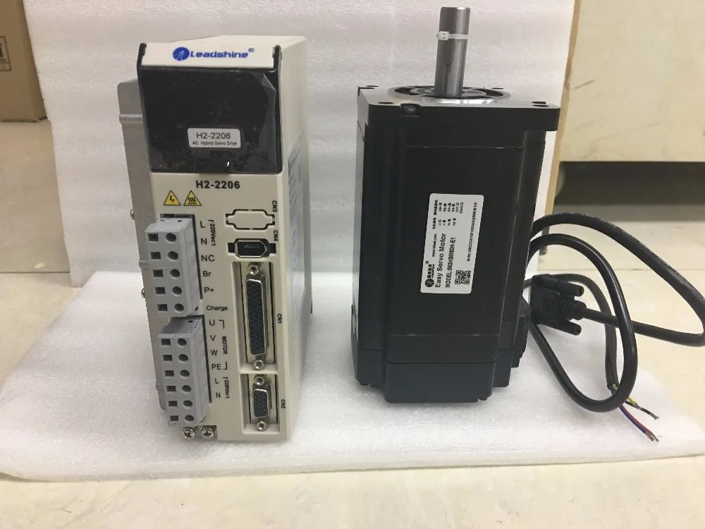 

Сервопривод Leadshine Easy, HBS2206 + 863HSM80H-E1, 220-240 В переменного тока, NEMA 34, 8 нм, для фрезерного станка с ЧПУ, 3D-принтера, резки с ЧПУ, лазерного станка