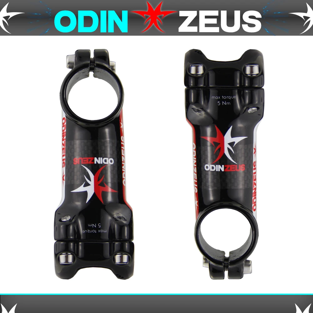 Odinzeus сплав+ 3K углеродный стержень для горного/шоссейного велосипеда 6/17 градусов стебель вилка зажим диаметр 28,6 мм Руль Диаметр 31,8 мм* 60-120 мм