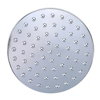 mayitr 6 inch large rain round top shower head chrome finish with swivel ball connection for bathroom hardware supplies