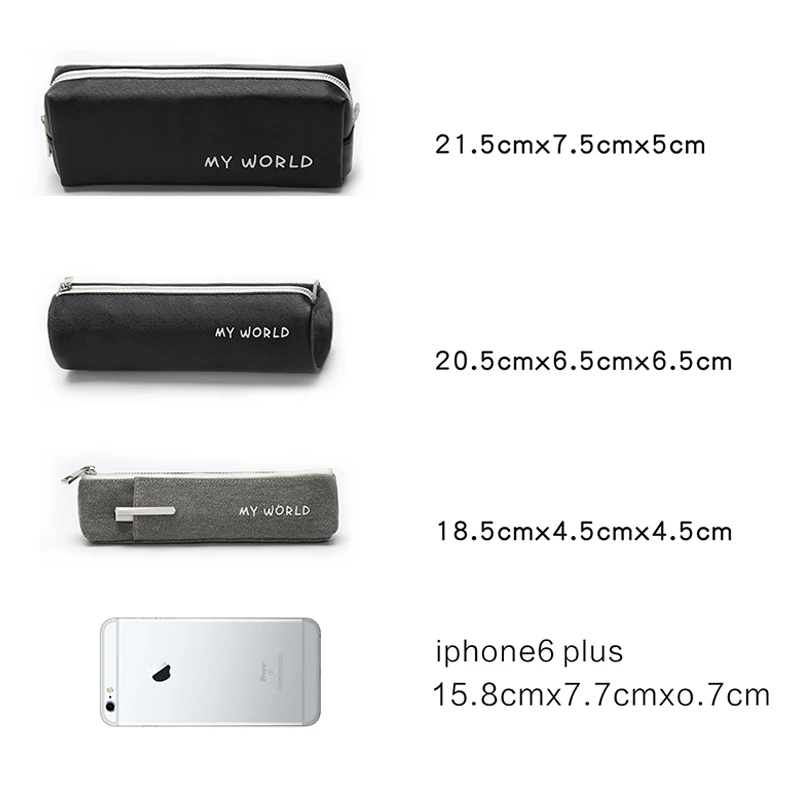 Простой корейский женский холщовый держатель для ручек Большой Вместительный