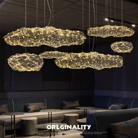 nordic art cloud design led chandelier personality living room hotel hall dinner room bar designer firefly lighting fixtures